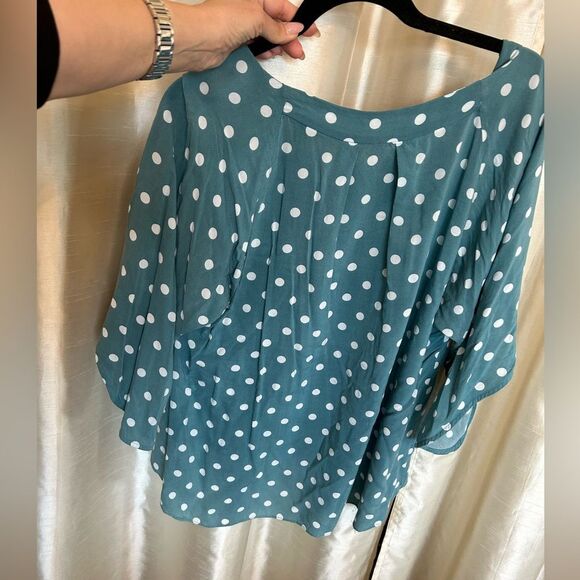 Anthropologie / Maeve Polka Dot Blouse - Picture 2 of 4